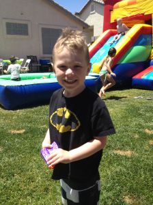 Grady at one of the most recent birthday parties.